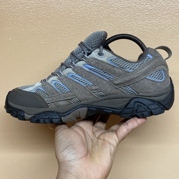 Merrell Moab 2 Falcon Vent Hiking Sneakers “Gray Light Blue” - Picture 7 of 16